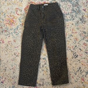 Pistola Leopard Print Jeans